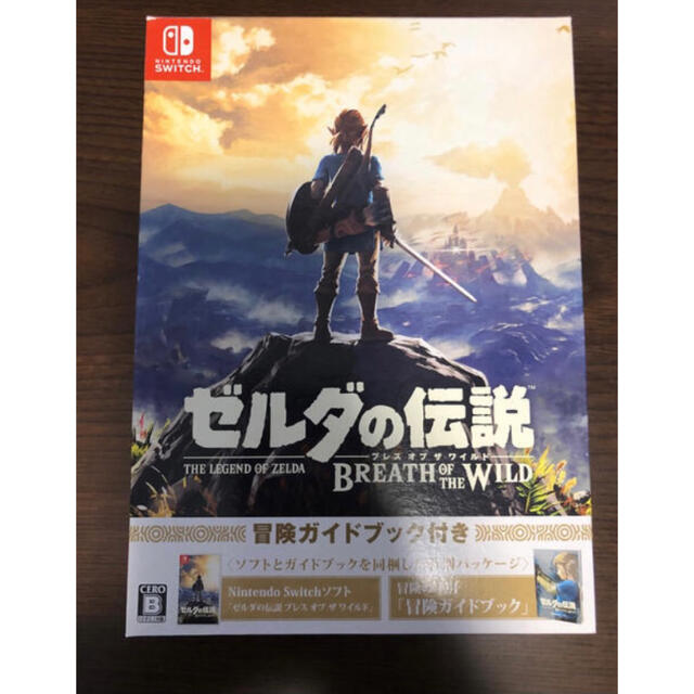 Nintendo Switch(ニンテンドースイッチ)のゼルダの伝説　ブレスオブザワイルド　冒険ガイドブック&マップ付き エンタメ/ホビーのゲームソフト/ゲーム機本体(携帯用ゲームソフト)の商品写真