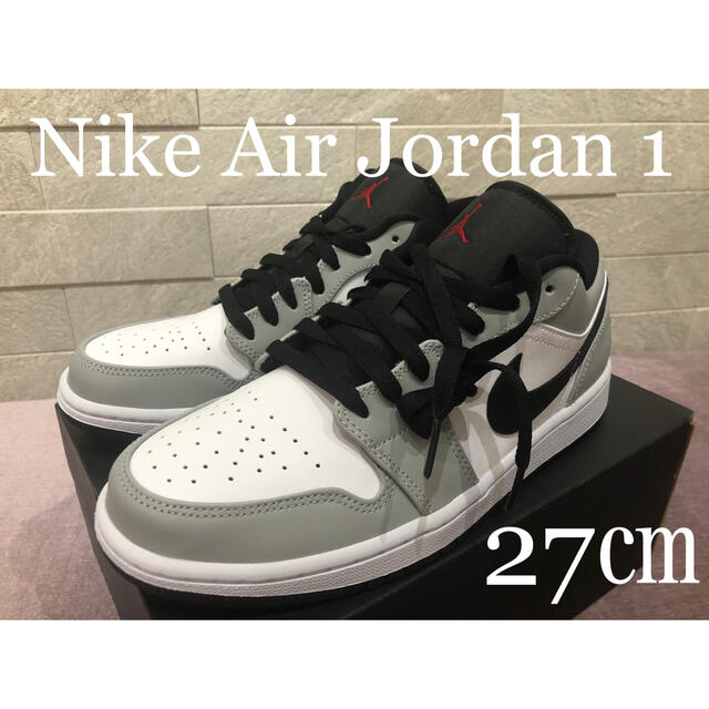 NIKE(ナイキ)のNIKE AIR JORDAN 1 LOW LIGHT SMOKE GREY メンズの靴/シューズ(スニーカー)の商品写真