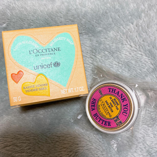 L'OCCITANE(ロクシタン)のロクシタン　化粧石鹸と保湿バーム(シアバター) コスメ/美容のスキンケア/基礎化粧品(フェイスオイル/バーム)の商品写真