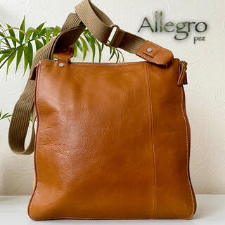 アルベロ(ALBERO)のほぼ新品同様 Allegro アレグロ リネア 1.3万 レザーショルダーバッグ(ショルダーバッグ)