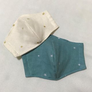 インナーマスク　星柄　幼児用　２枚セット(外出用品)