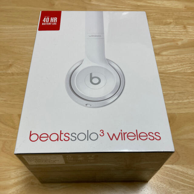 独創的 Dre Dr by Beats - 新品・未使用品 グロスホワイト Wireless Solo3 Beats ヘッドフォン/イヤフォン