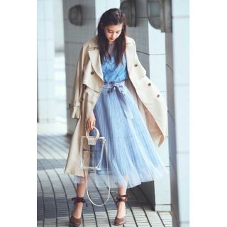 ジルバイジルスチュアート(JILL by JILLSTUART)の.サイドプリーツトレンチコート　JILL by JILLSTUART(トレンチコート)