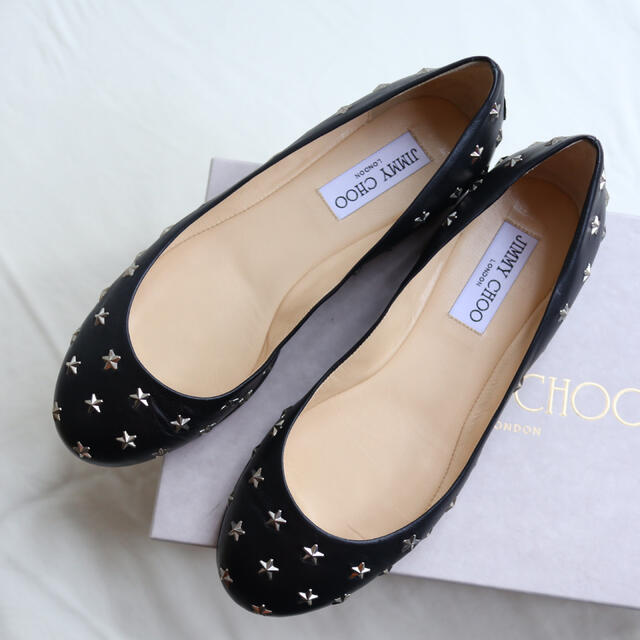 JIMMY CHOO - スタースタッズ フラットシューズの通販 by CZR's Shop ...