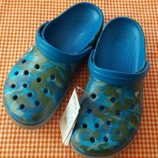 クロックス(crocs)のAHR様専用 crocband prited clog ブルー迷彩 M10W12(サンダル)