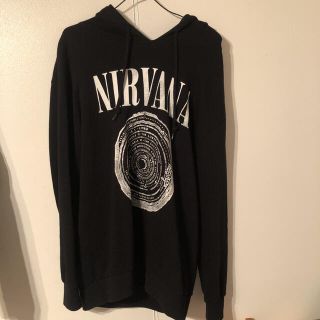 エイチアンドエム(H&M)の【美品】H&M Nirvana パーカー ニルヴァーナ プルオーバー(パーカー)