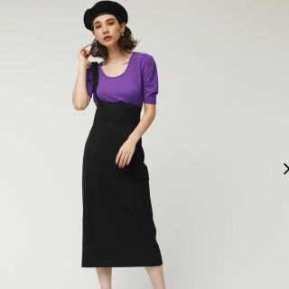 スライ(SLY)のONE SHOULDER JUMPER SKIRT サイズ1(ロングワンピース/マキシワンピース)