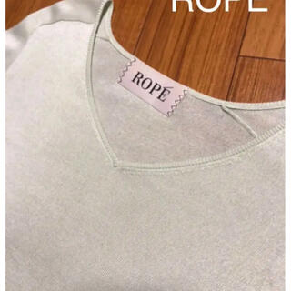 ロペ(ROPE’)のシルク＆カシミヤの上質素材で微光沢有り❣️の上品ニット(ニット/セーター)