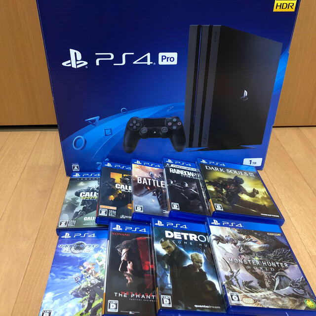 PlayStation®4 Pro + ソフト9本