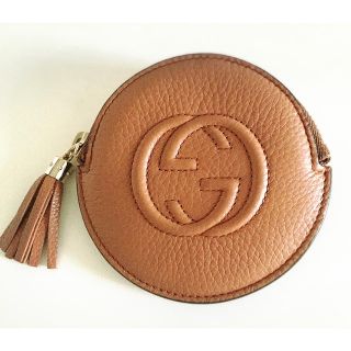 グッチ(Gucci)のGUCCI◆コインケースGGロゴレザー茶(コインケース)