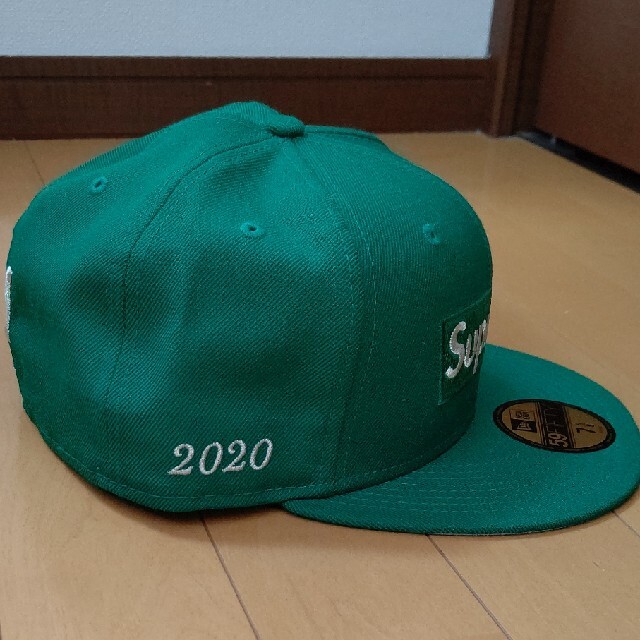 美品 supreme $1M 2020 newera キャップ 7 5/8