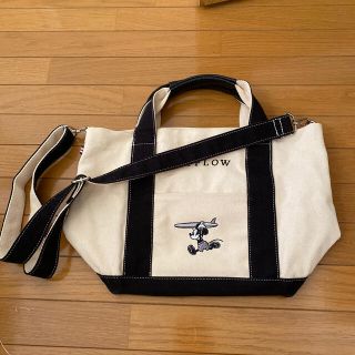 美品　BAYFLOW  ミッキー  ロゴ　トートバッグ