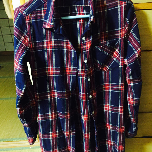 WEGO(ウィゴー)のロング チェックシャツ レディースのトップス(シャツ/ブラウス(長袖/七分))の商品写真