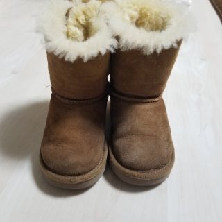 アグ(UGG)のugg リボンムードブーツ 15cm(ブーツ)