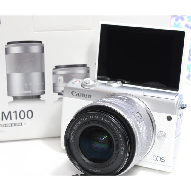 極上美品☆Canon EOS M100☆Wi-Fi機能搭載☆届いてすぐ使える☆ 数量は