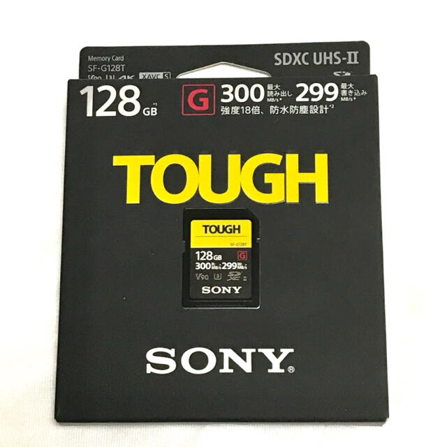 SONY SF-G128T SDXC メモリーカード Class10 128GB 購入し スマホ/家電 ...