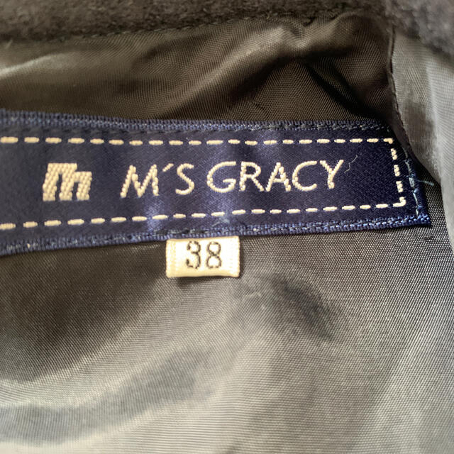 値下げ！超美品　M'S GRACY ネイビーコンビワンピース　38 2