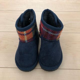 ハリスツイード(Harris Tweed)の【新品】ハリスツィード　ムートンブーツ　14cm(ブーツ)