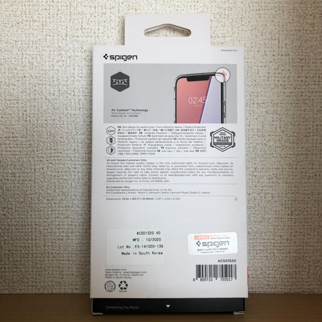 Spigen(シュピゲン)のiPhone12Pro/12 ケース　クリスタルハイブリッド　シュピゲン スマホ/家電/カメラのスマホアクセサリー(iPhoneケース)の商品写真