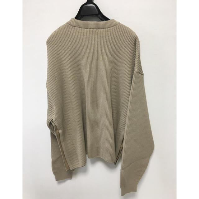 ジーユー リドム OVERSIZED 7G AZE KNIT ベージュ Lの通販 by まーべる ...