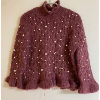 新品‼️大人気即完売品✨ZARA❤贅沢パール‼️高級ニット٩(ˊᗜˋ*)وʾʾ