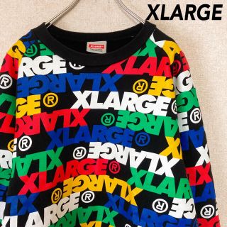 エクストララージ(XLARGE)のエクストララージ スウェット パーカー 古着 総柄 メンズ レディース M(スウェット)