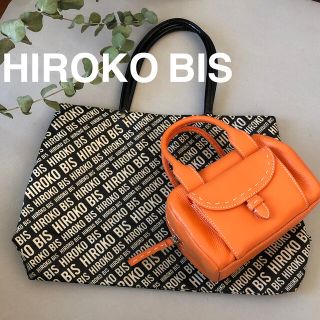 ヒロコビス(HIROKO BIS)のHIROKO BIS★上質本革 ミニボストン　ロゴトートバッグ セット(トートバッグ)