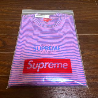 シュプリーム(Supreme)のMicro Stripe L/S Top サイズL 未開封(Tシャツ/カットソー(七分/長袖))