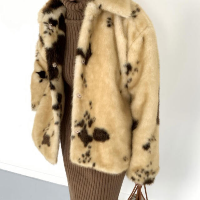 nugu leopard coat-