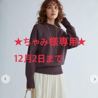 ミラオーウェン(Mila Owen)の完売❤️新品タグ付 milaowen トレーナー風ハイネックニット(ニット/セーター)