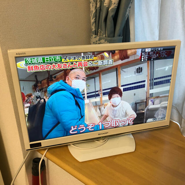 AQUOS(アクオス)のSHARP製LED液晶テレビアクオスLC-24K9中古 スマホ/家電/カメラのテレビ/映像機器(テレビ)の商品写真