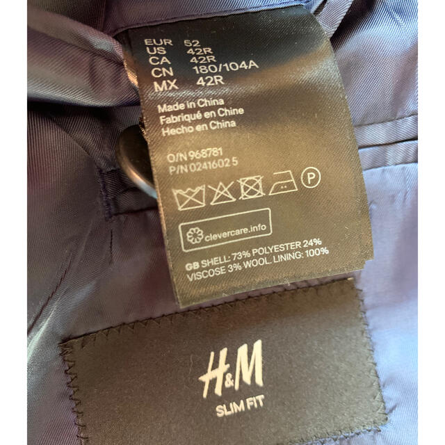 H&M(エイチアンドエム)の【未使用】H&Mメンズジャケット メンズのジャケット/アウター(テーラードジャケット)の商品写真