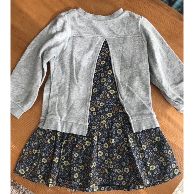 petit main(プティマイン)のプティマイン    裏起毛ワンピース　サイズ120cm キッズ/ベビー/マタニティのキッズ服女の子用(90cm~)(ワンピース)の商品写真