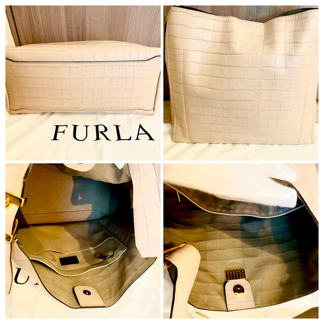 Furla(フルラ)のフルラ　ベルヴェデーレ　トートバッグ　大　ピンクベージュ レディースのバッグ(トートバッグ)の商品写真