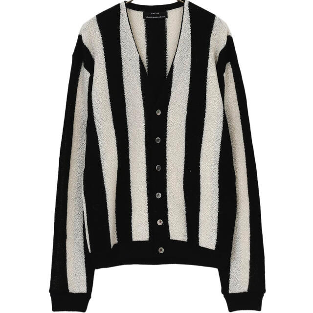 US1869 STRIPE ALPACA CARDIGAN