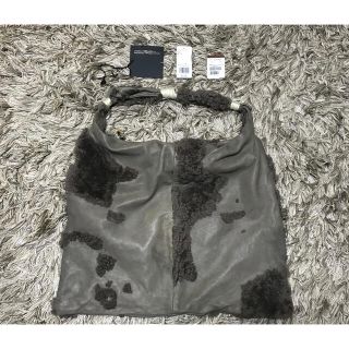 マルニ(Marni)の美品☆定価約9万☆マウリツィオペコラーロ ラムレザー ムートンバッグ/グレージュ(ショルダーバッグ)