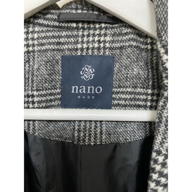 【未使用】nano universe メンズ　チェックコート