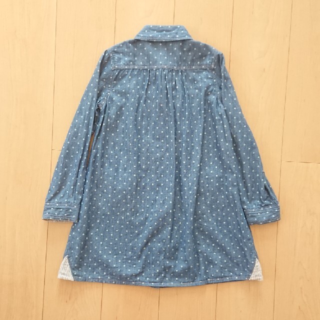 Branshes(ブランシェス)の【Branshes】シャツワンピース 130 キッズ/ベビー/マタニティのキッズ服女の子用(90cm~)(ワンピース)の商品写真