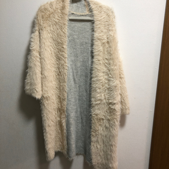 room306 CONTEMPORARY(ルームサンマルロクコンテンポラリー)のroom306 Feather Yarn 2way Knit Coat  レディースのジャケット/アウター(毛皮/ファーコート)の商品写真