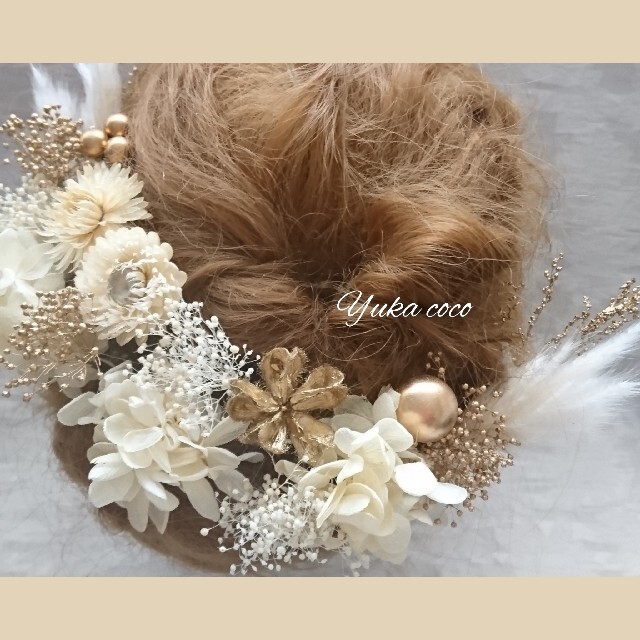 ✴︎ドライフラワー髪飾り✴︎白無垢ヘア飾り和装飾り成人式飾り結婚式 ✴︎ドライフラワー髪飾り✴︎白無垢ヘア飾り和装飾り成人式飾り結婚式