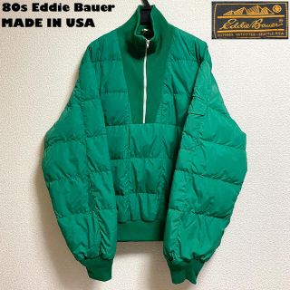 【80s】【USA製】エディー・バウアー グースダウン ハイネック アノラック