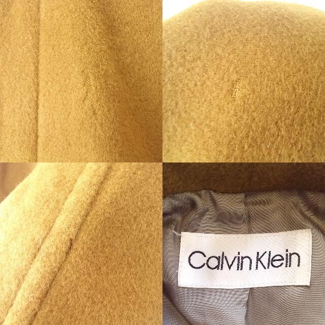 Calvin Klein(カルバンクライン)のカルバンクライン ショールカラー ウール ダブルコート 肩パッド レディース レディースのジャケット/アウター(その他)の商品写真