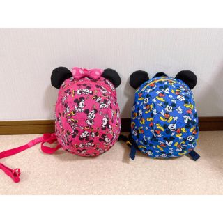 ディズニー(Disney)の美品/新品 バッグ ディズニー 飛び出し防止 リード付き バッグ/リュックサック(リュックサック)