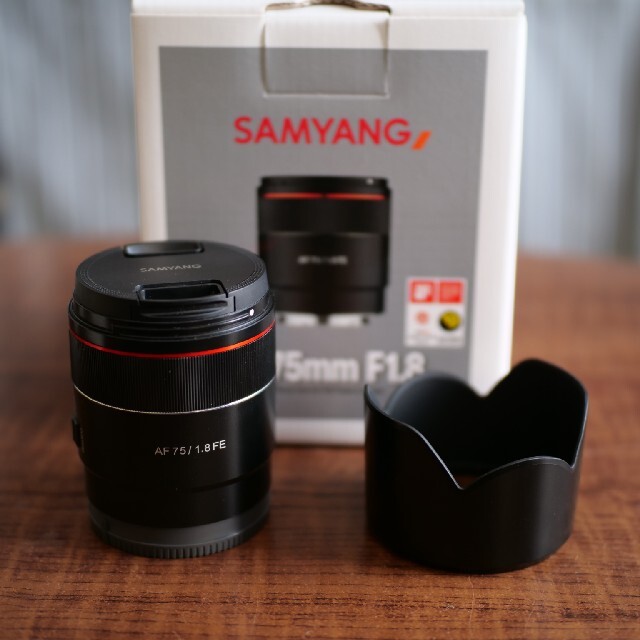 SONY(ソニー)のSAMYANG SONY E AF 75mm  f1.8 サムヤン ソニー FE スマホ/家電/カメラのカメラ(レンズ(単焦点))の商品写真