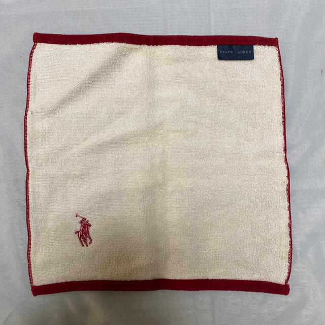 POLO RALPH LAUREN(ポロラルフローレン)のラルフローレン　タオルハンカチ　チェック　中古 レディースのファッション小物(ハンカチ)の商品写真