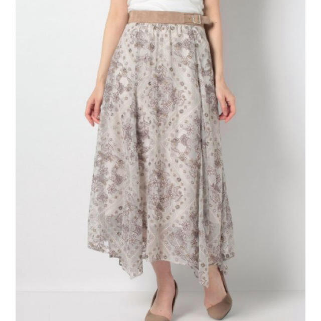 Rirandture(リランドチュール)のRirandture♡スカーフ刺繍スカート レディースのスカート(ロングスカート)の商品写真