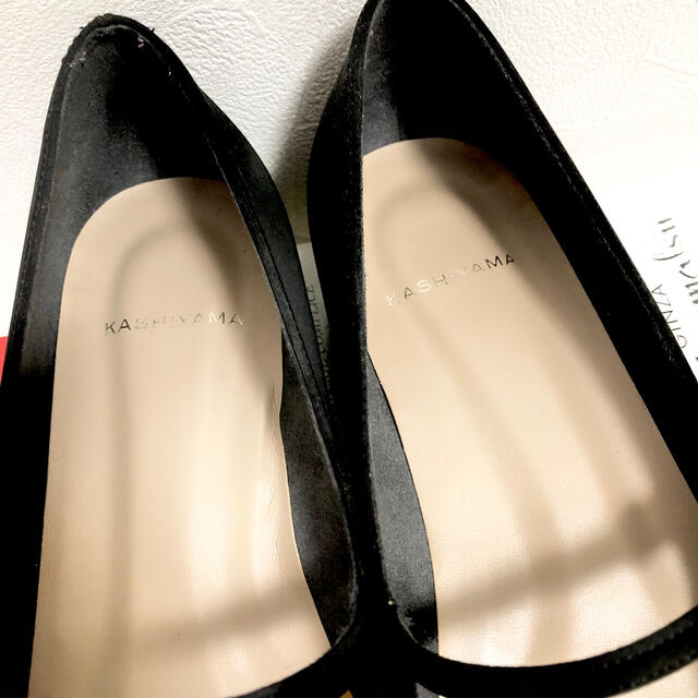 KASHIYAMA スクエアトゥ ストラップシューズ　美品 レディースの靴/シューズ(バレエシューズ)の商品写真