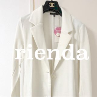 リエンダ(rienda)の新品未使用🌟rienda ジャケット　ホワイト　春ジャケット(その他)