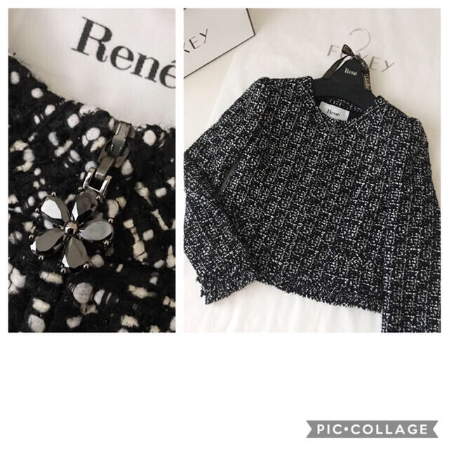 René(ルネ)のSALE‼️新品同様♡2019年♡Rene ルネ ツイードセットアップ スーツ  レディースのフォーマル/ドレス(スーツ)の商品写真