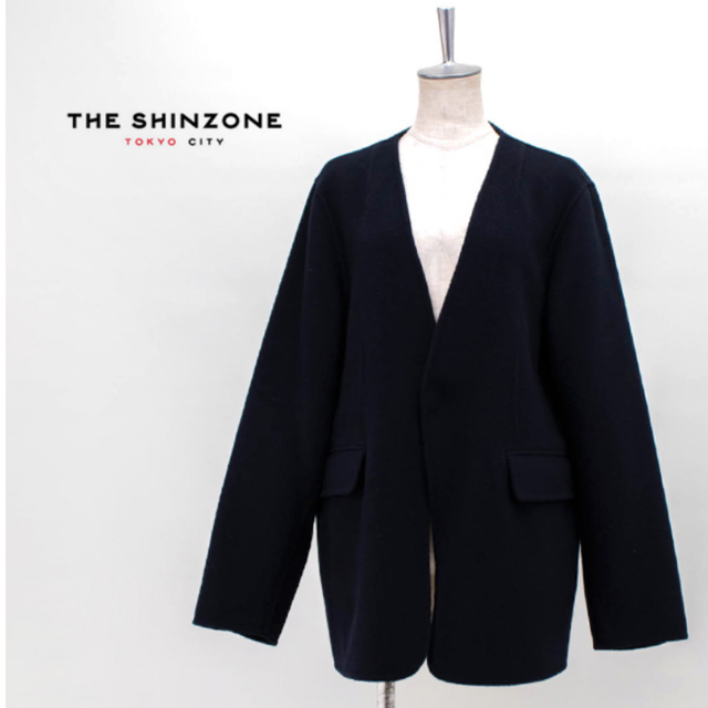 Shinzone - シンゾーン カーディガンジャケット ネイビーの通販 by